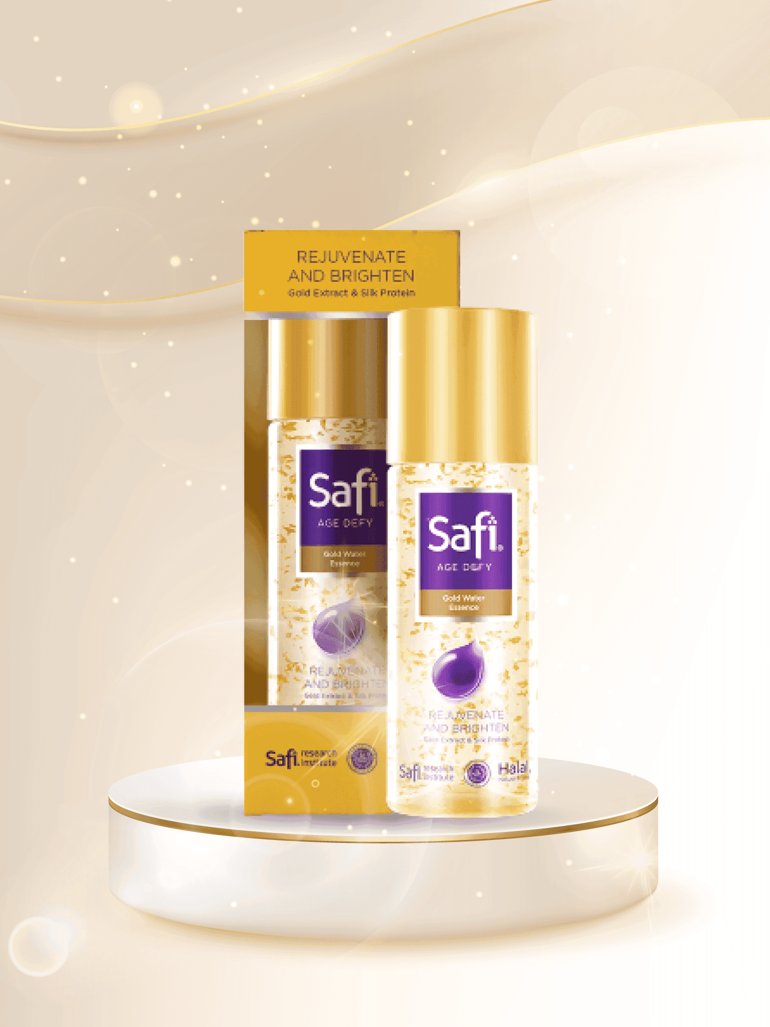 Safi Age Defy Gold Water banner